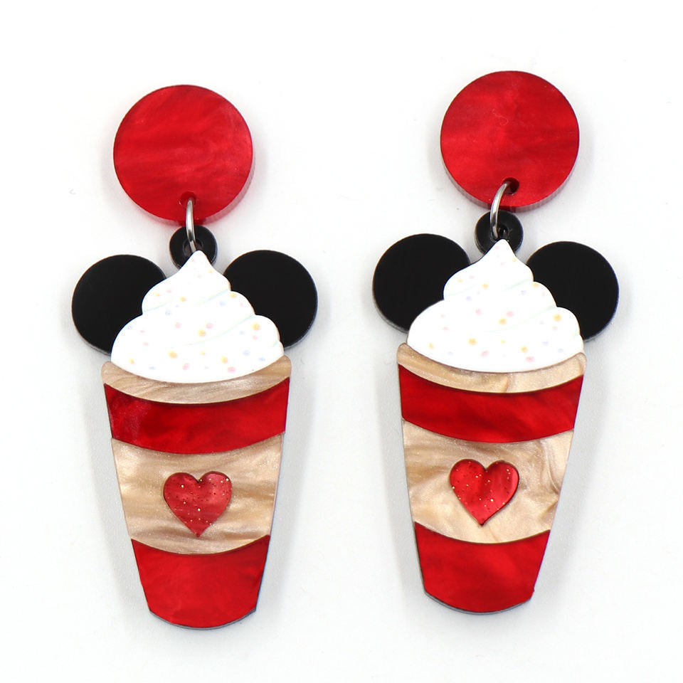 Alloy cone ice cream earrings (Minimo de compra 2) MIC-MingX011