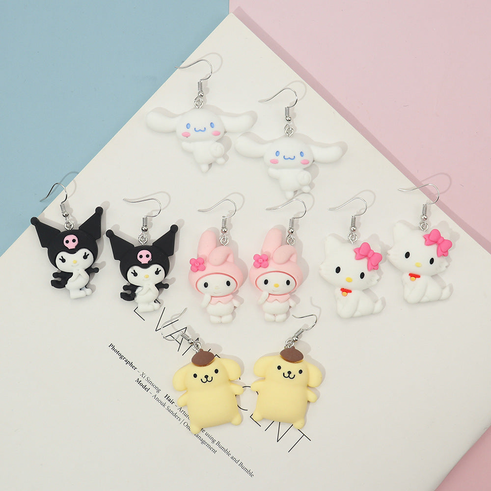 earrings plastic funny cartoon animals Minimo de compra 2 niqing005