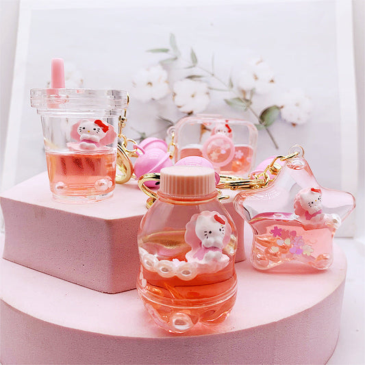 Keychains Acrylic Doll Baby Pendant Bottle MOQ≥2 DMF020