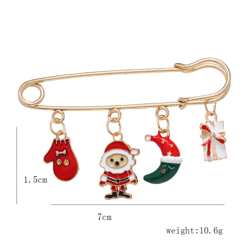 Alloy New Christmas Series brooch (Minimo de Compra 2) MIC-ZuanL027