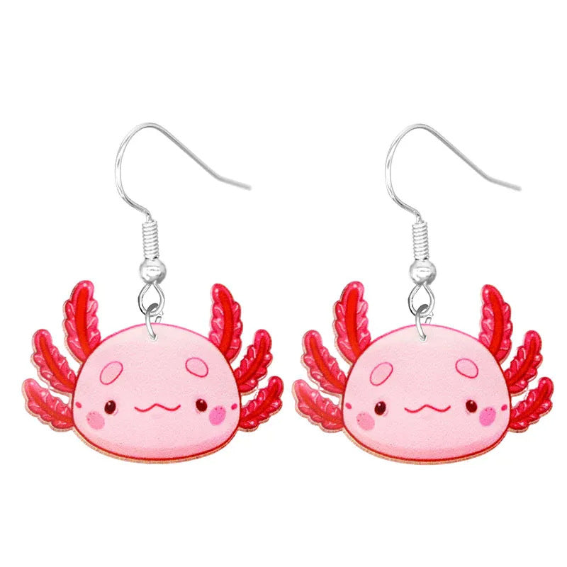 Acrylic cartoon crab earrings (Minimo de Compra 10)  MIC-YuQ006