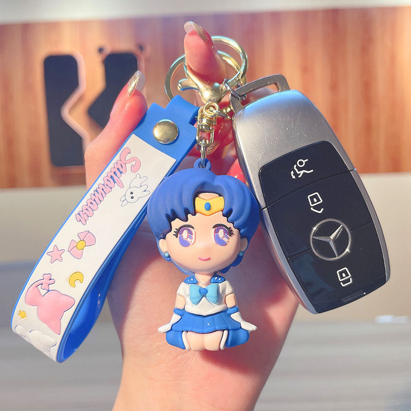 PVC Beauty Girl Warrior Keychain MIC-JinG019