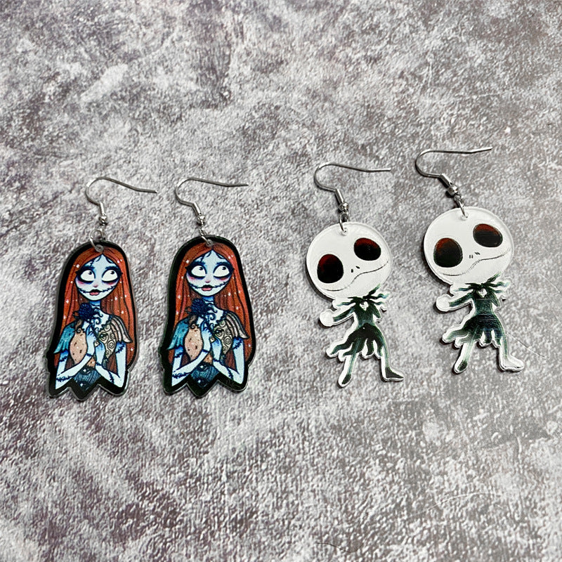 Acrylic Jack Terrorist Earrings (Minimo de Compra 2) MYA-XinC005