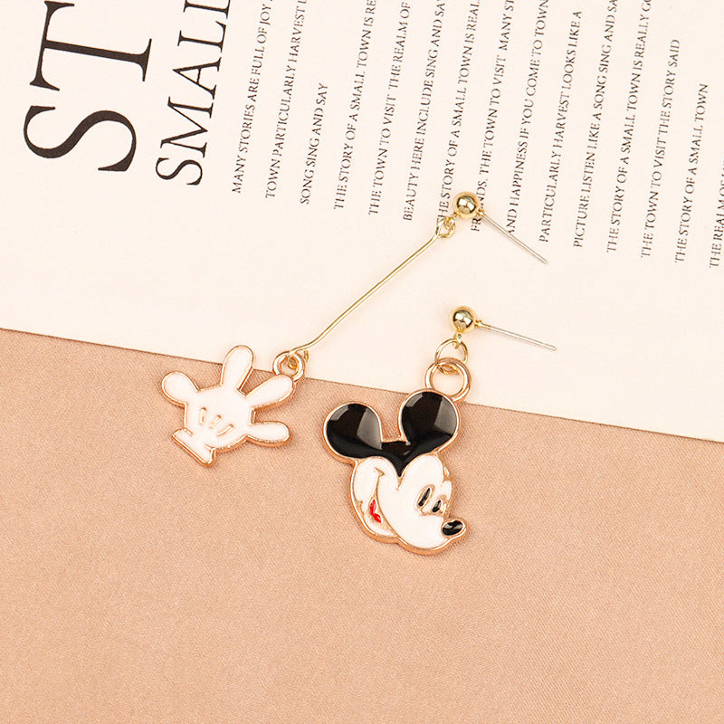 Alloy Simple Asymmetric Cute Earrings (Minimo de compra 2) MIC-FuZ018