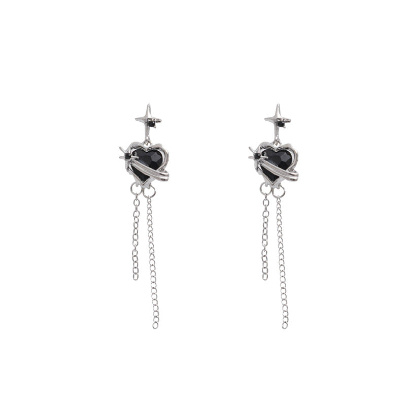 Alloy diamond studded star earrings MIC-MDD153