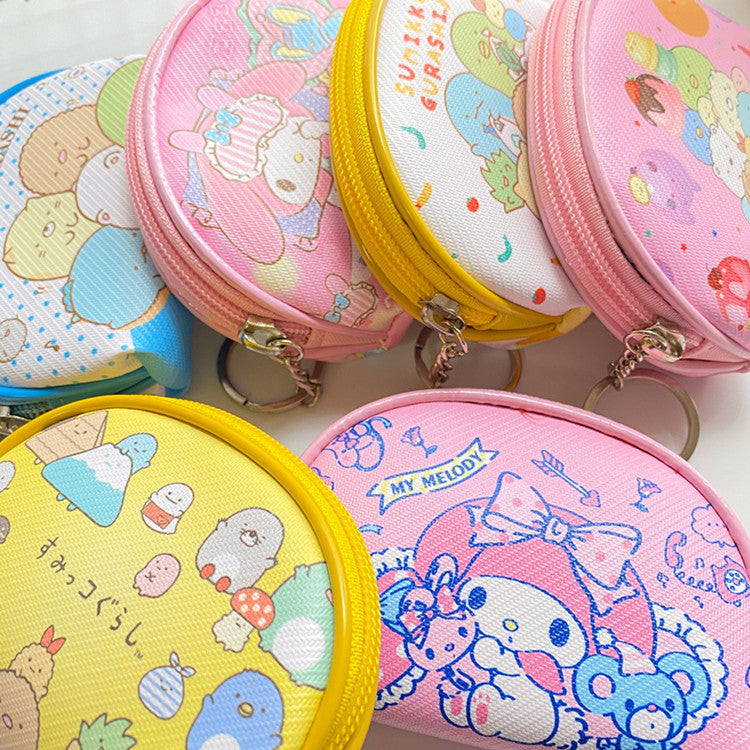 PU Cartoon Cute Half Round Wallet (Minimo de compra 3) MYA-XingB002