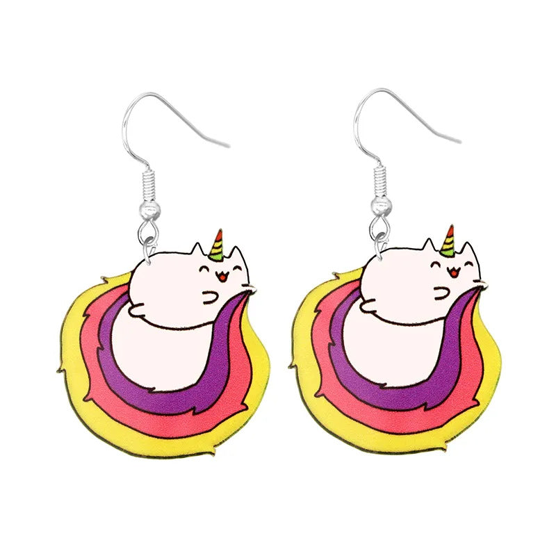 Acrylic cartoon crab earrings (Minimo de Compra 10)  MIC-YuQ006