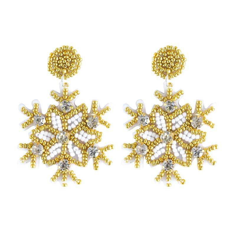 Alloy Pink Christmas Tree Earrings (Minimo de Compra 2) MYA-DWKM001