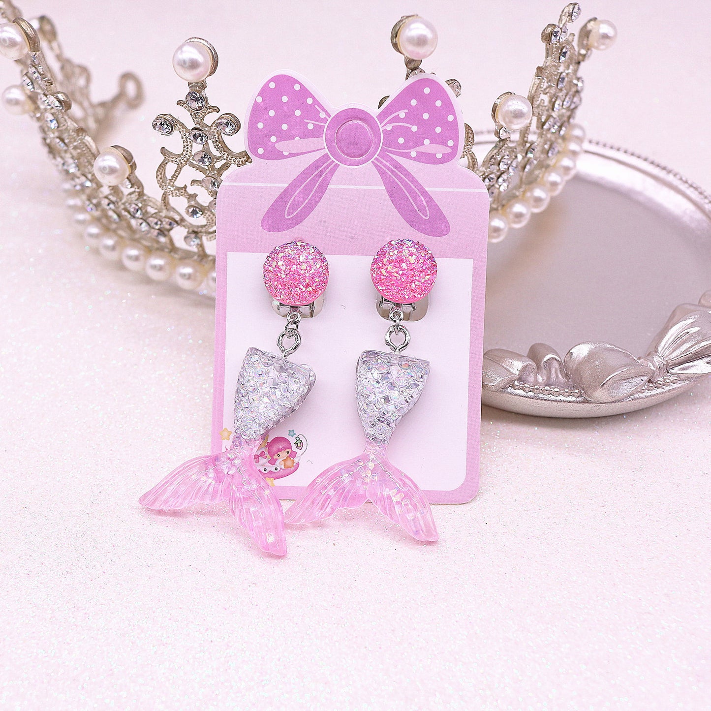 Resin fish tail long ear clip (Mimimo de compra 2) MYA-MuM012