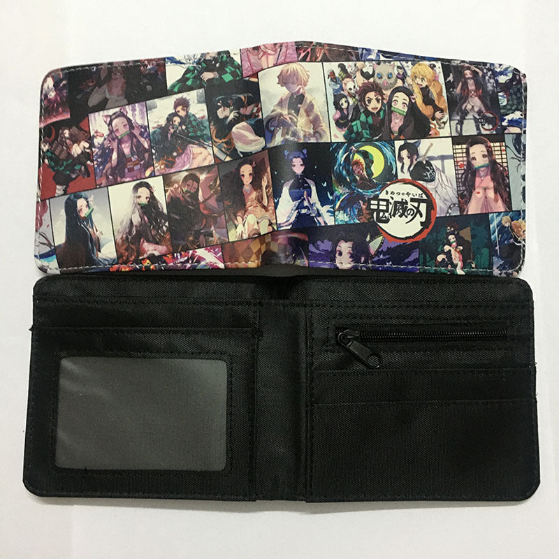 cartoon printed short PU zipper wallet （M) ChangYuan012