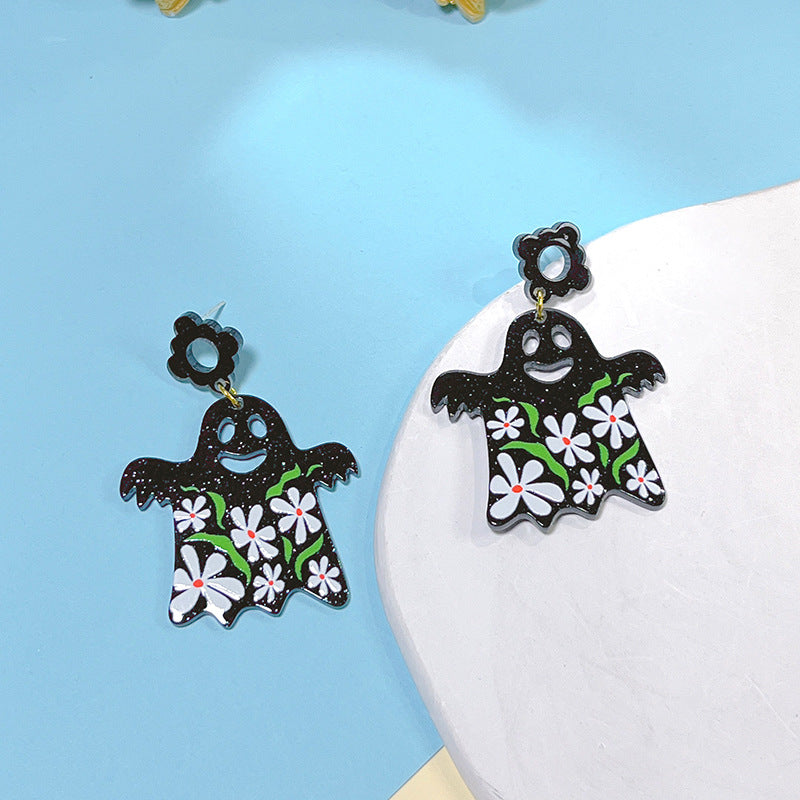 Acrylic New Halloween Collection Earrings PinH011