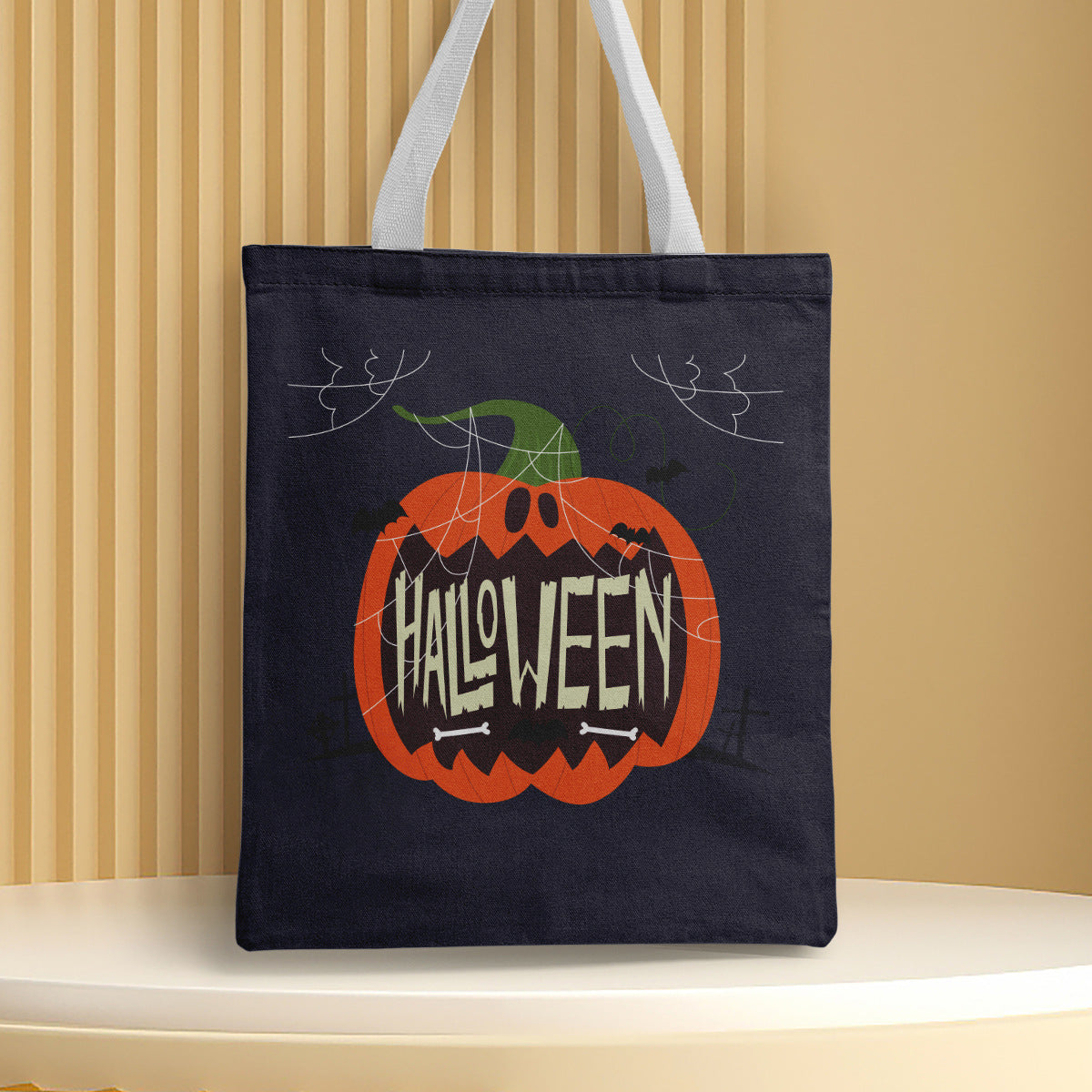 Polyester Halloween canvas shoulder bag (Minimo de Compra 2) MYA-QB007