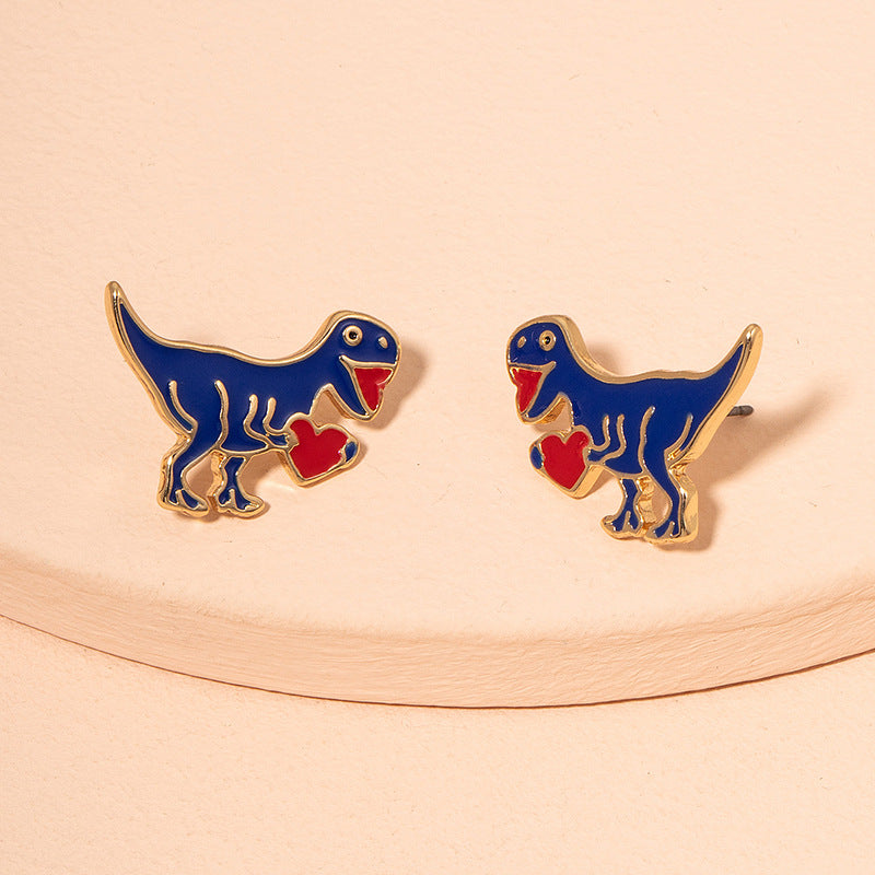 Acrylic Dinosaur Earrings MIC-HLM025