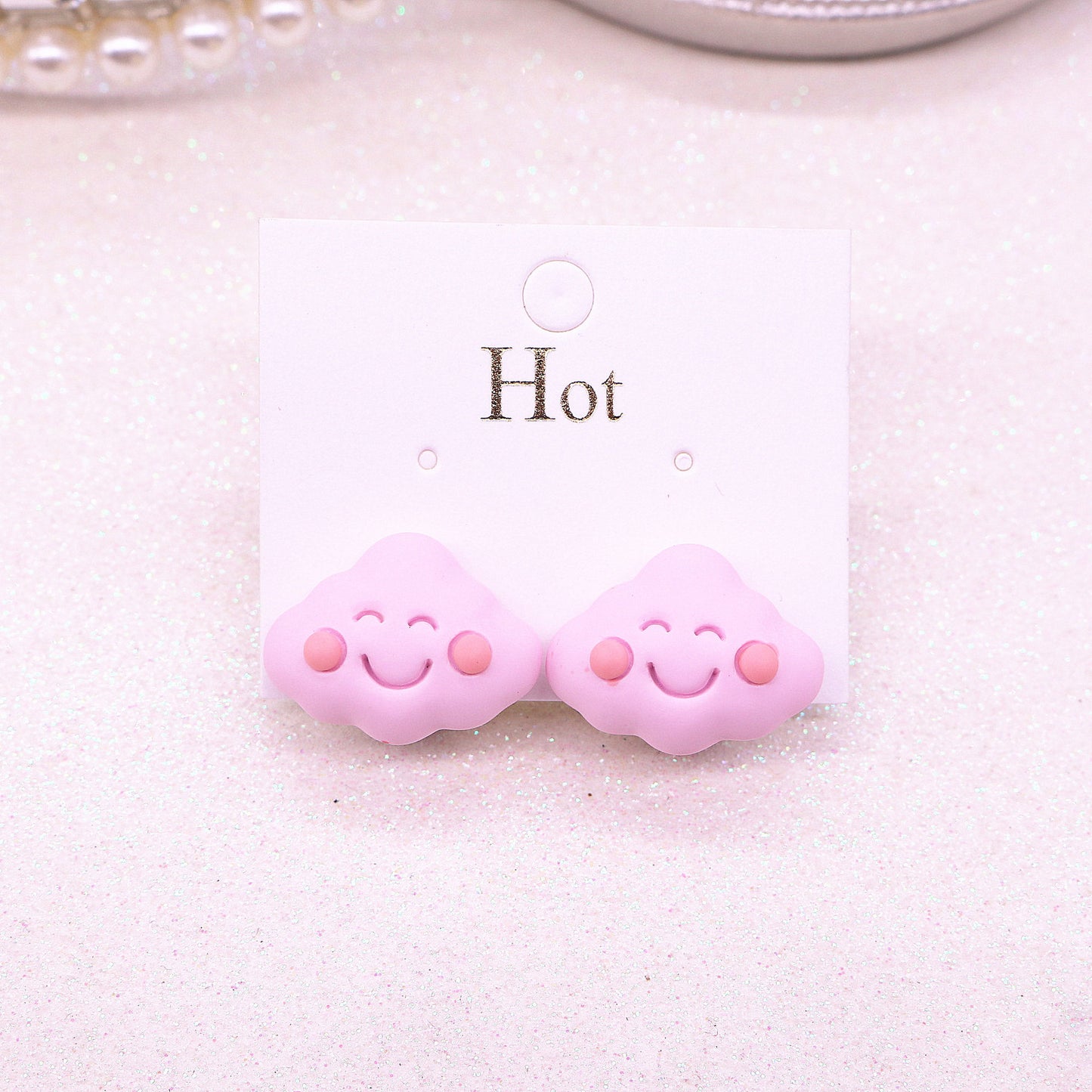 Resin Cloud Candy Ear Clip (Mimimo de compra 2) MIC-MuM019