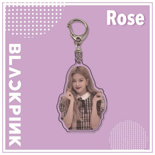 Acrylic pink ink double-sided blackpink keychain (Minimo de Compra 2)  MYA-ManM010