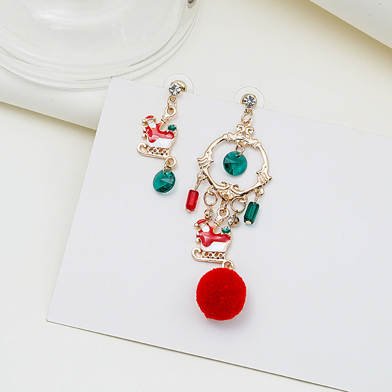 Alloy Christmas series earrings (Minimo de Compra 2) MIC-MDD074