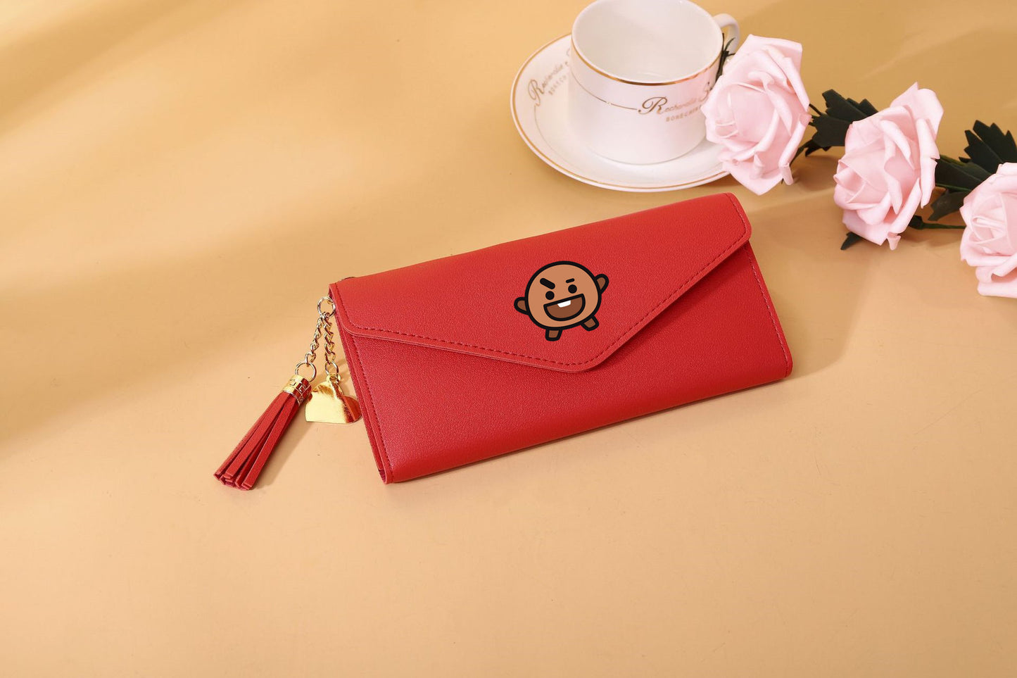 PU cartoon cute card bag tassel wallet MIC-XingY009