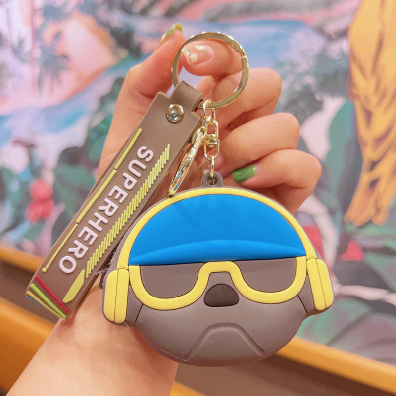 Keychain Cartoon Mini Coin Purse Soft Rubber Pendant (M) MIC-YDao079