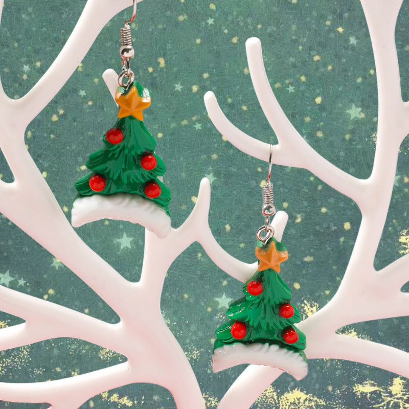 Acrylic New Christmas Series Earrings MIC-JunJ018