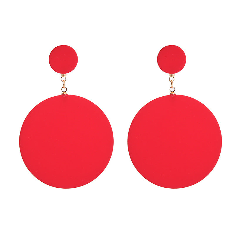 Acrylic Red Love Earrings (Minimo de Compra 2) MIC-ChouT041