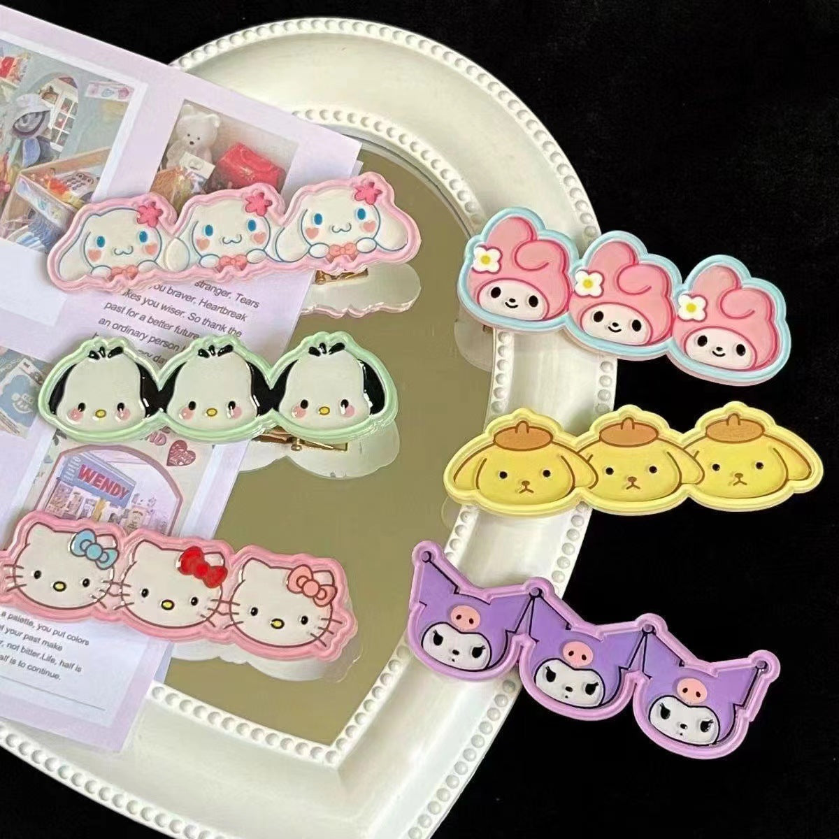 Plastic cartoon cute hair clip (Minimo de Compra 2)  MIC-YingZ004