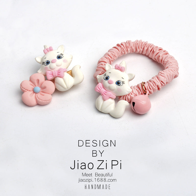 Resin cute Mary cat hair rope (Minimo de Compra 2) MIC-JZP023