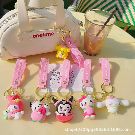 PVC Cute New Peach Keychain (Minimo de compra 2) MIC-WenC005