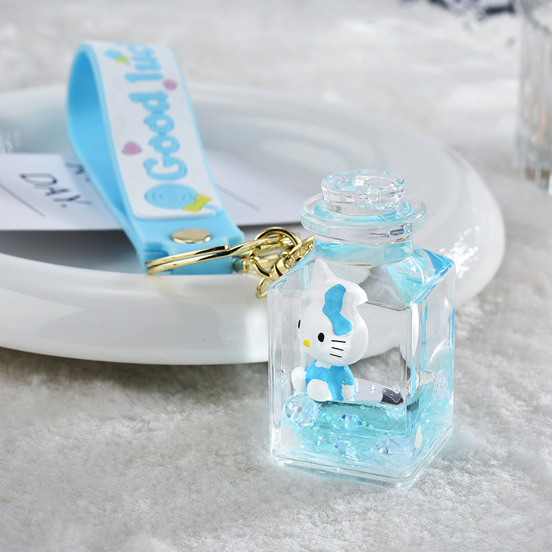 Keychain Acrylic Cute Cartoon Quicksand Bottle (S) MOQ≥2 MIC-XLu013