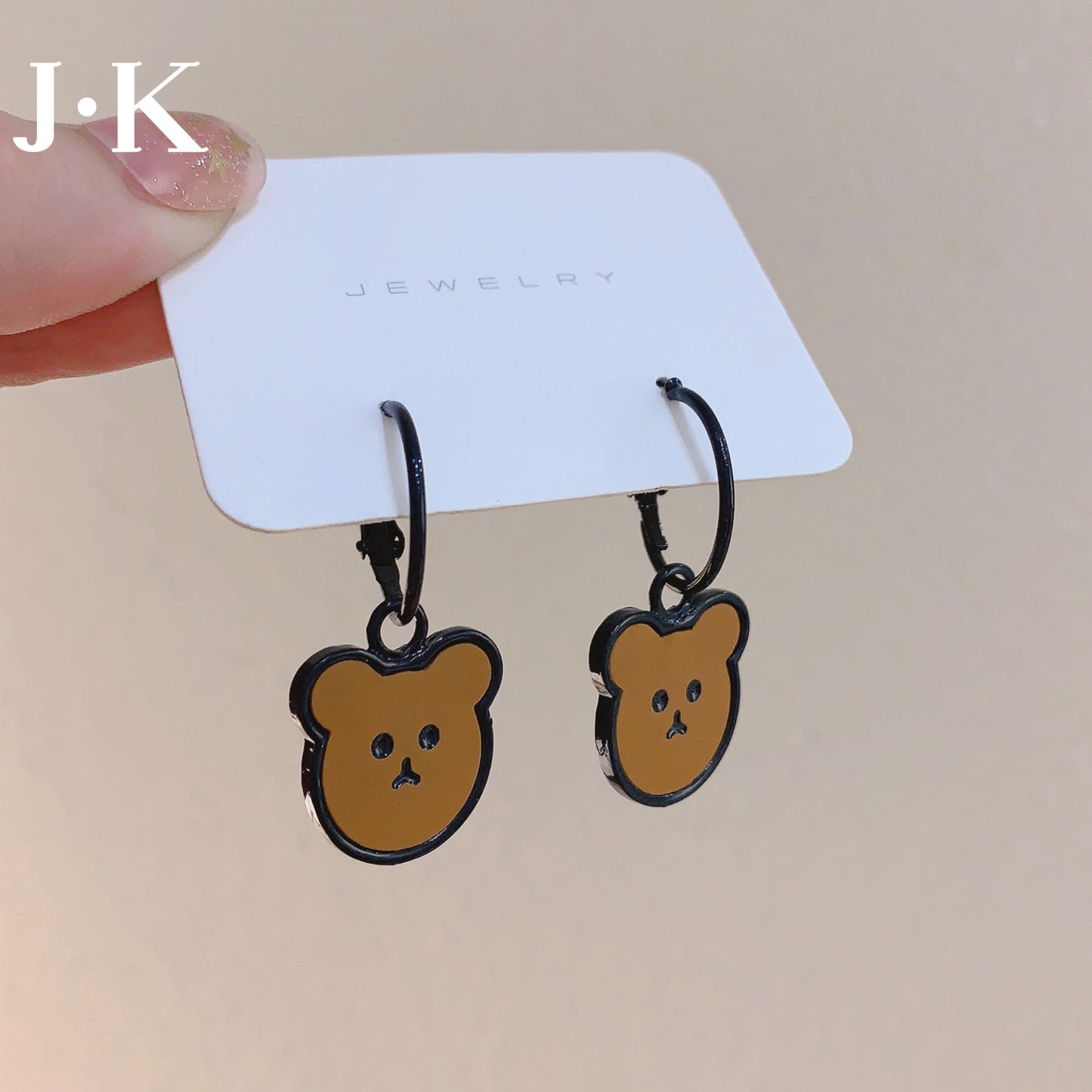 Resin Cute Cartoon Bear Earrings (Minimo de Compra 2) MYA-JinK005