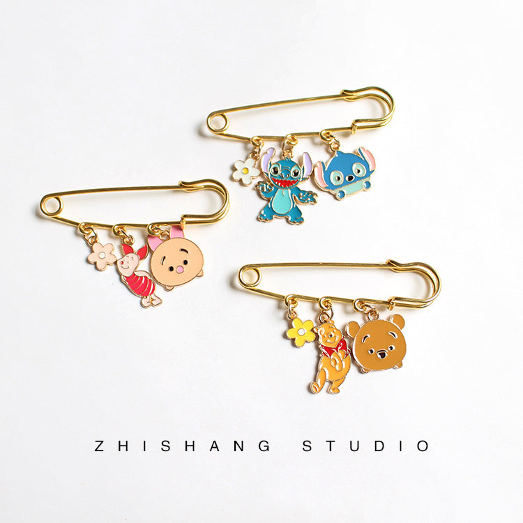 Alloy cartoon bear brooch (Minimo de Compra 2)  MIC-ZhiS040