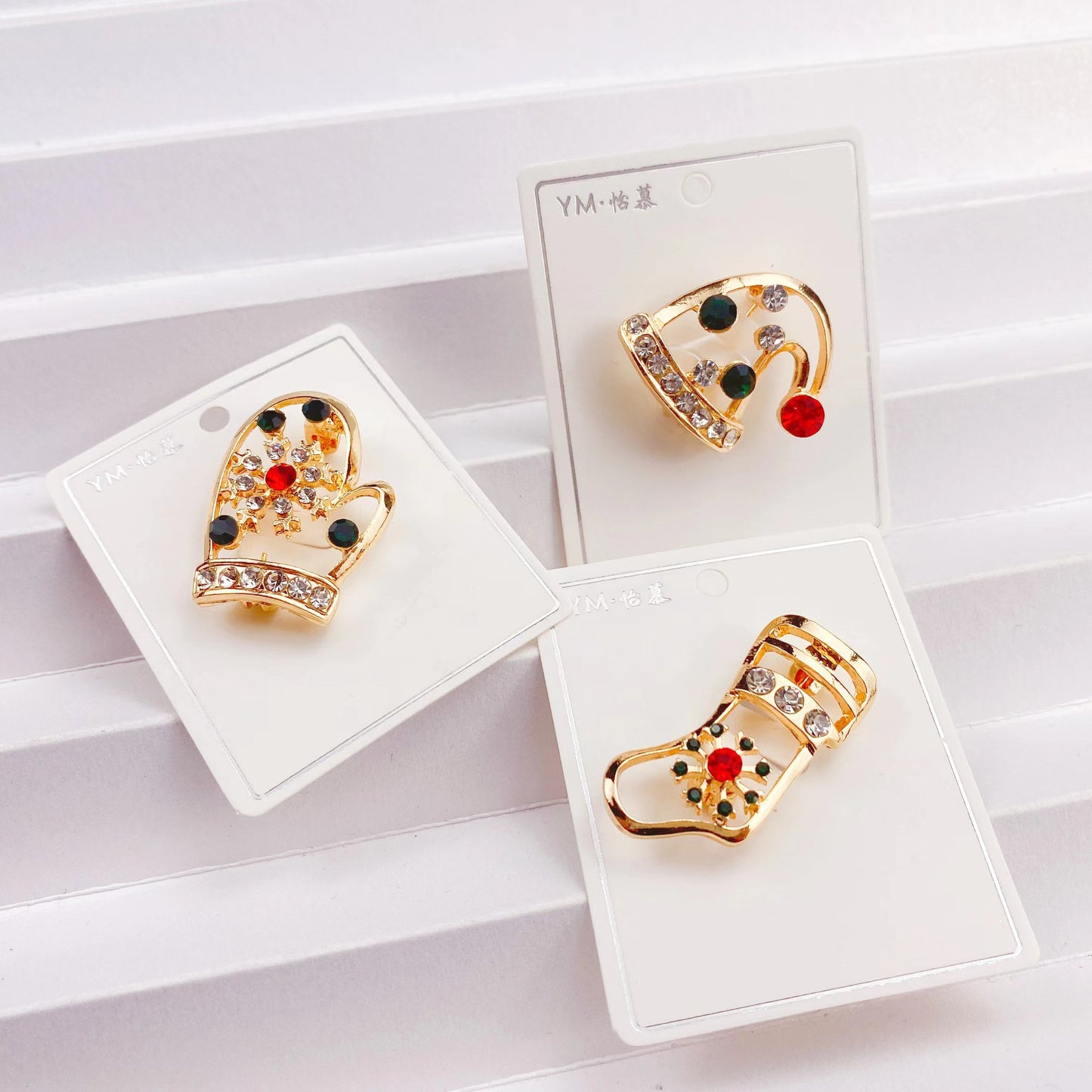 Alloy Deer Santa Brooch (Minimo de compra 2) MIC-YiM042