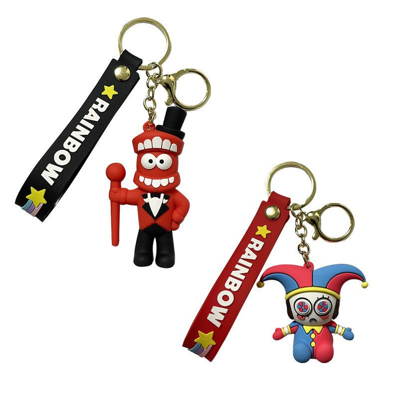 PVC cartoon digital circus keychain MYA-MLZ030