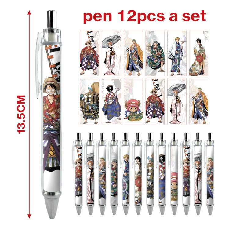 12pcs/pack cartoon printing press neutral pen ManC005