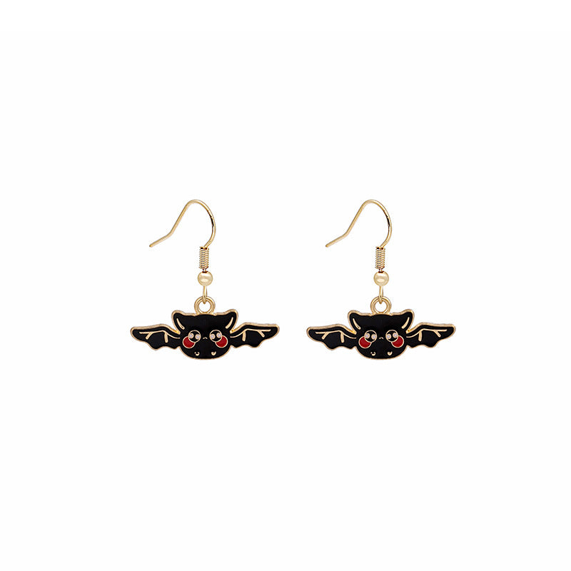 Alloy dark owl earrings MIC-MDD171