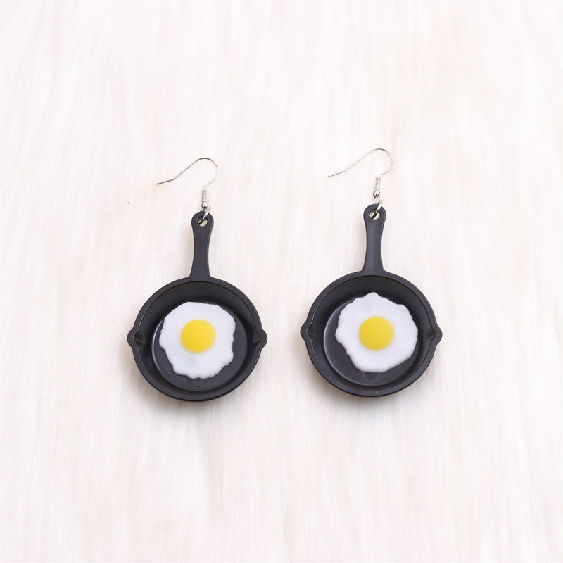 Acrylic Egg Earrings MIC-DuA083