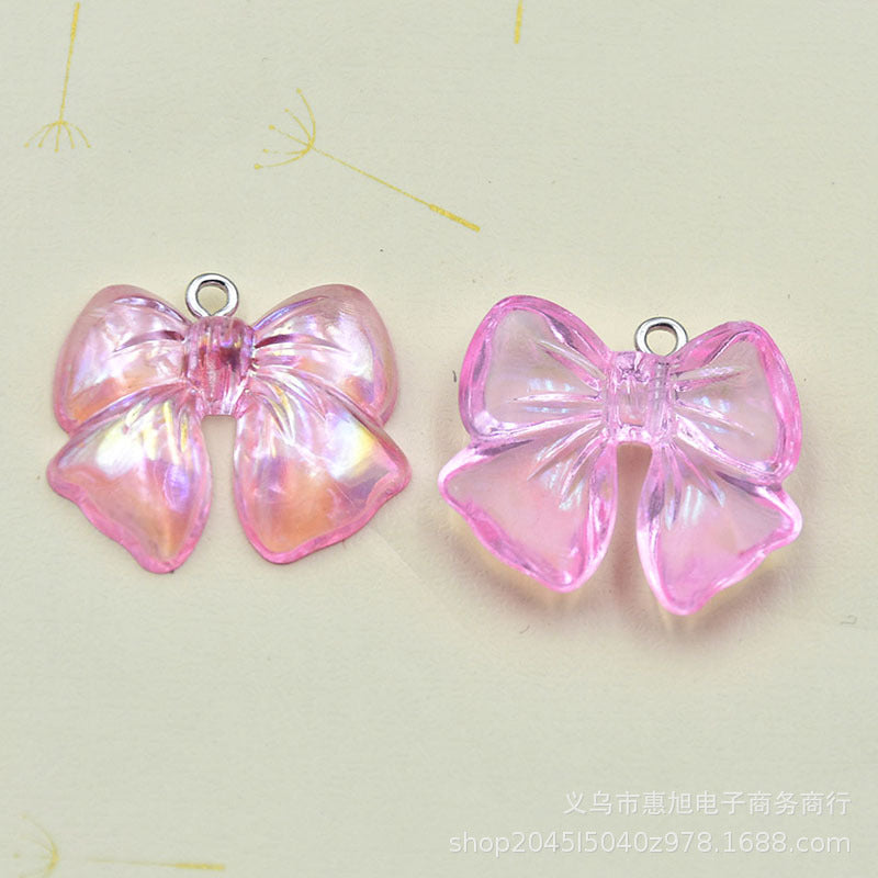 Resin AB colored bow accessories MIC-HuiX003