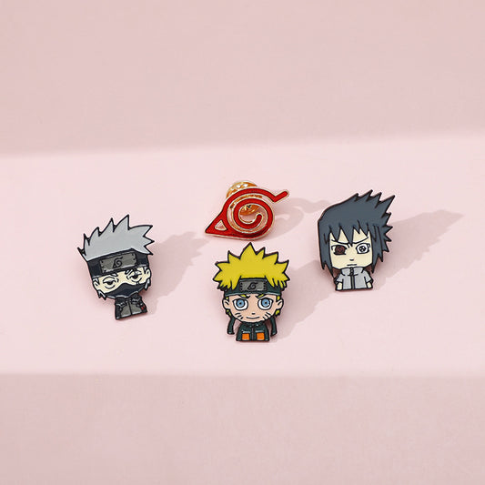 Alloy cute cartoon Naruto brooch MIC-QiSen028