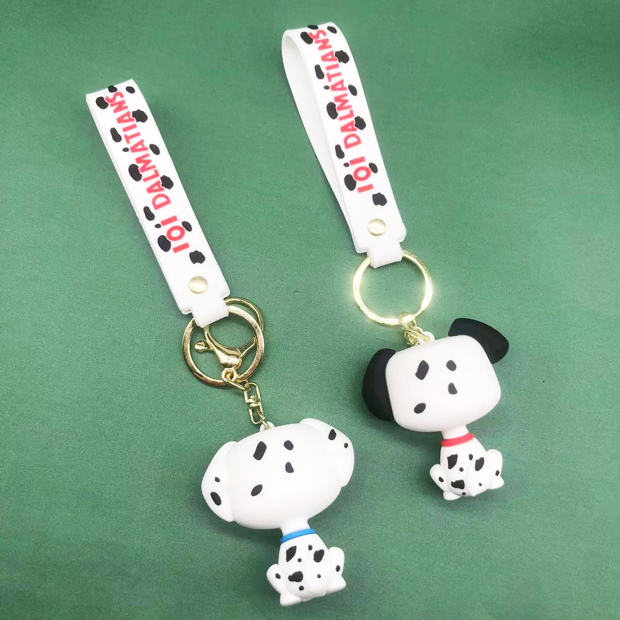 Keychain PVC Cute Cartoon Spotted Dog Pendant Minimo de compra 2 MIC-XSZ008