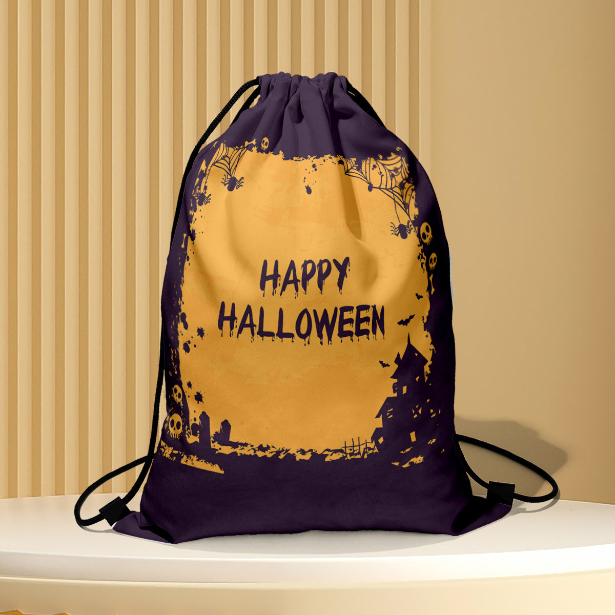 Polyester Halloween drawstring backpack (Minimo de Compra 2) MIC-QB003