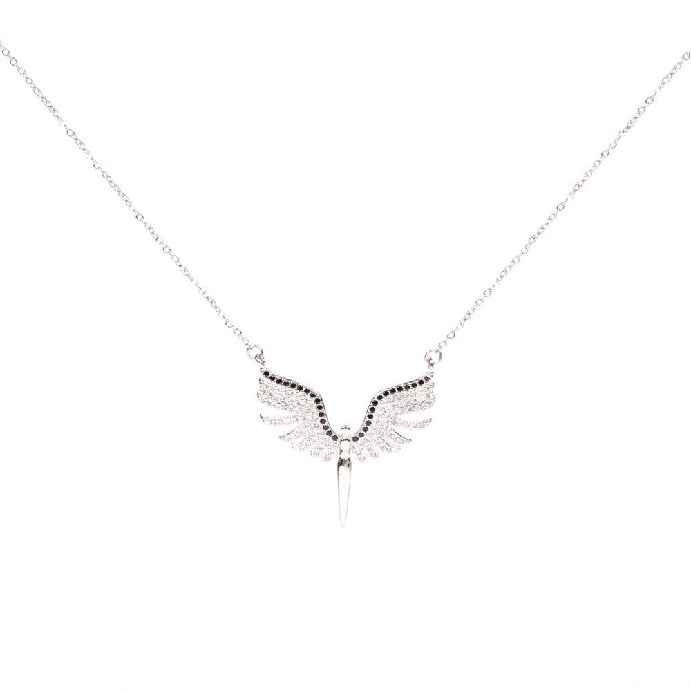 Bronze Angel Wings Necklace MIC-TianY018