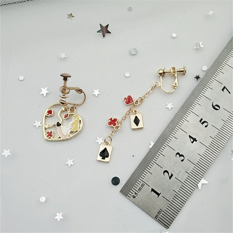 Alloy hollow geometric earrings (Minimo de compra 2) MIC-HLM005