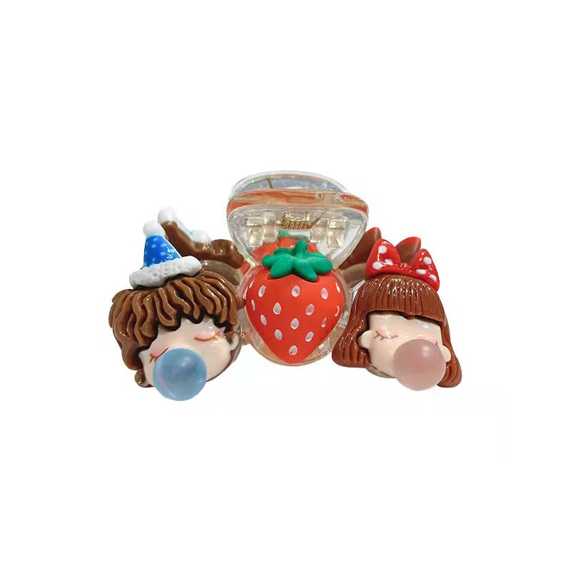 Cartoon strawberry clip US-YiJ003