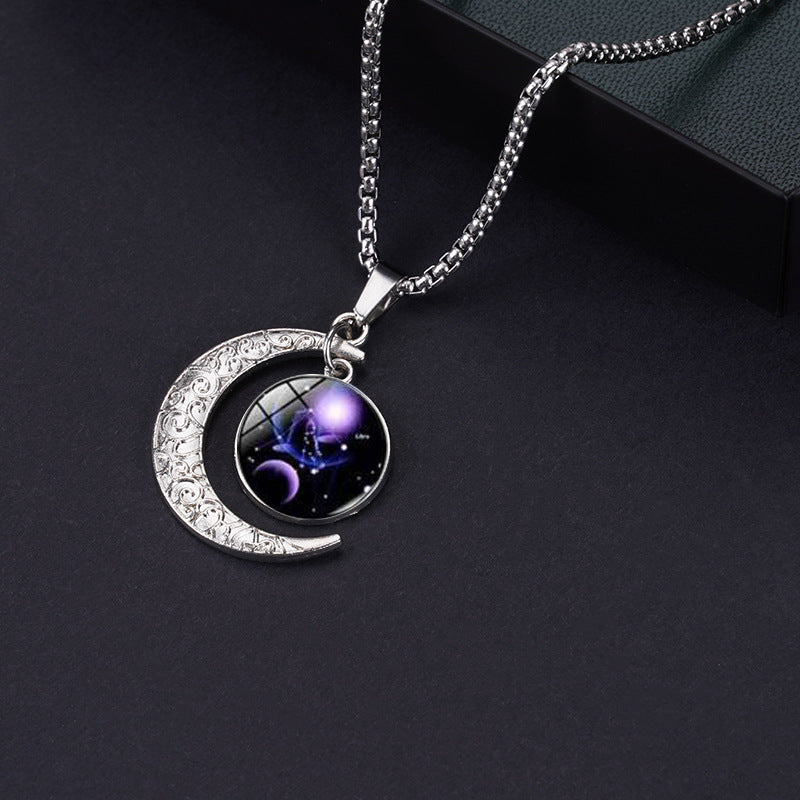 Necklace Stainless Steel Zodiac Moon Minimo de compra 2 YonY001