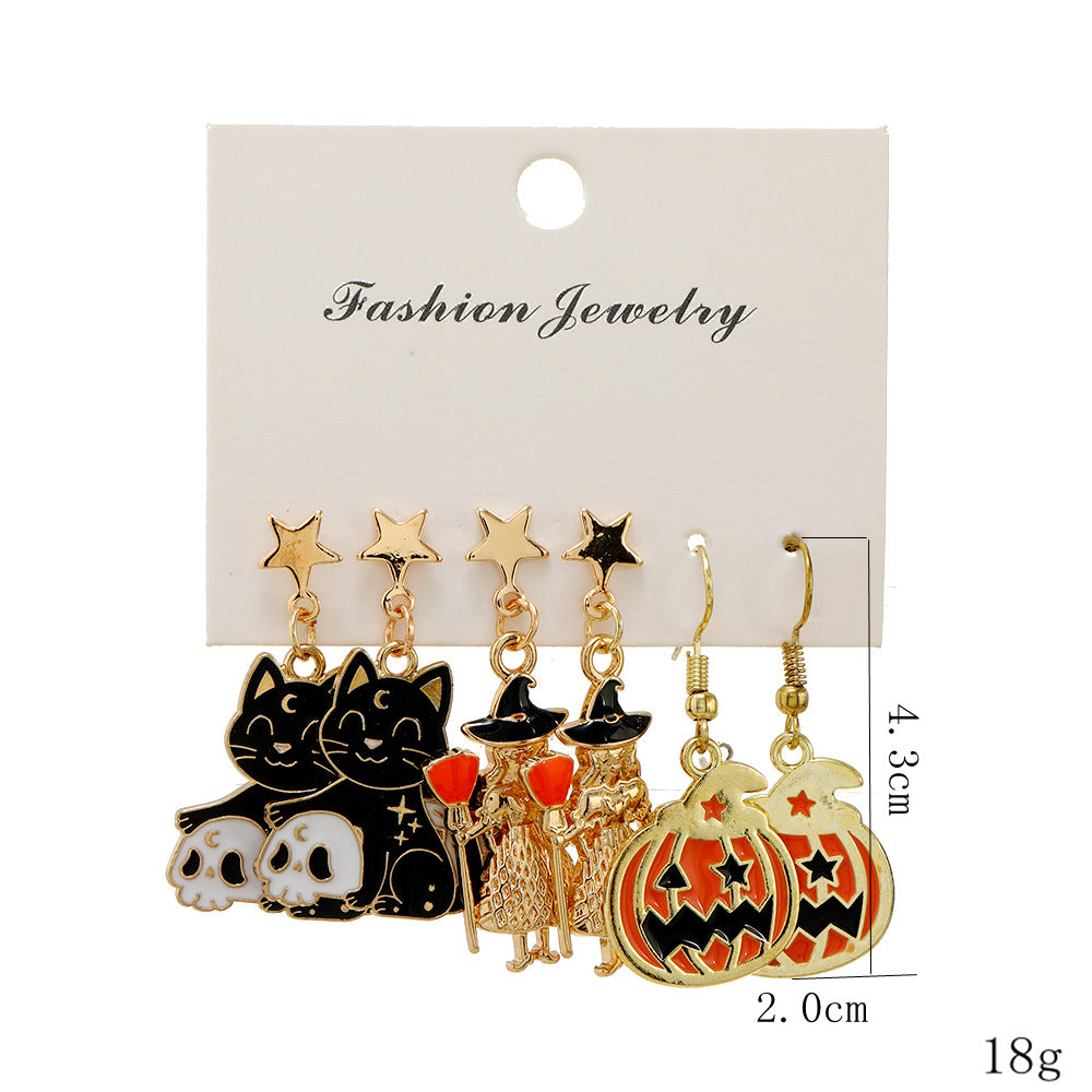 Alloy Halloween series earrings (Minimo de Compra 2) MIC-LeY003