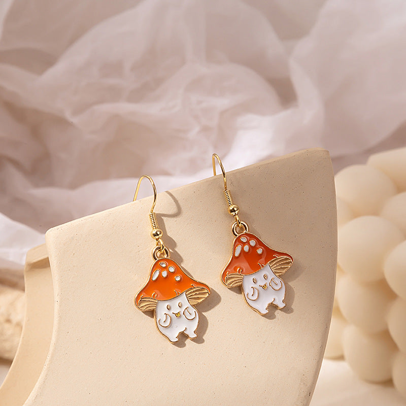 Alloy Panda Fruit Earrings MIC-MDD170