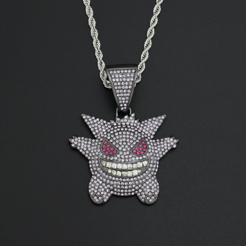 Necklaces Alloy Rhinestone Stainless Steel Cartoon Anime (M) Haojie004