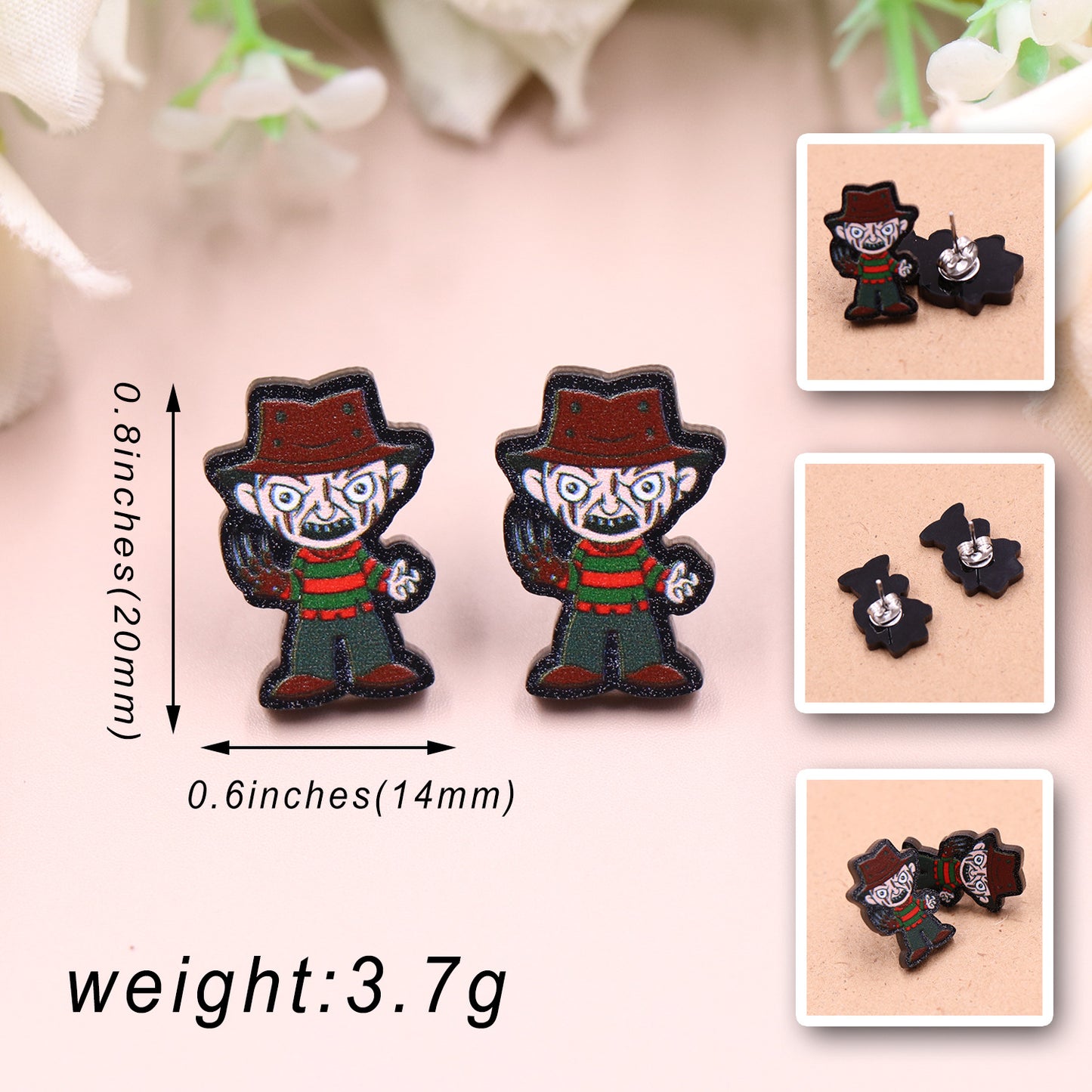 Acrylic Halloween Fashion Earrings (Minimo de compra 5) MIC-XiaoY038