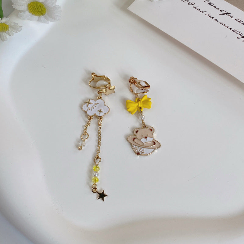 Cute Cartoon Bear Earrings MIC-BaoY014