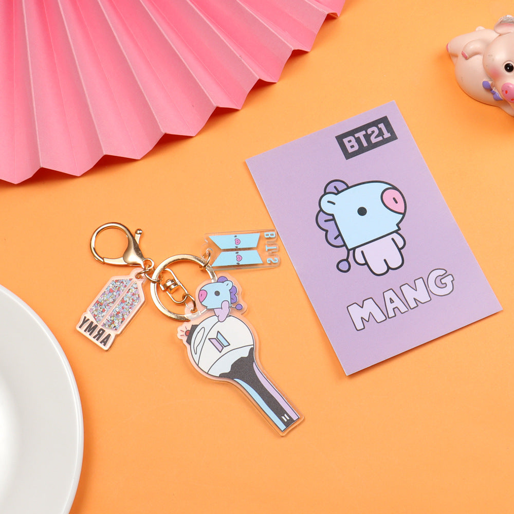 Acrylic cartoon Keychain MIC-XingY006