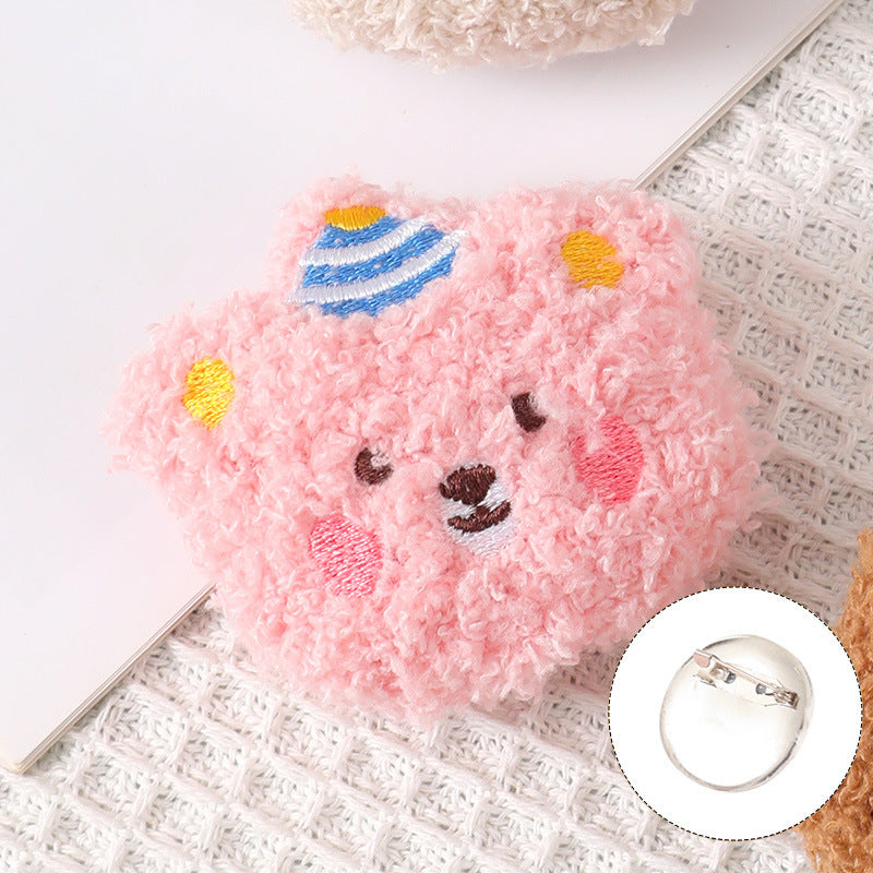 Plush cartoon cute brooch MIC-ZhanY006